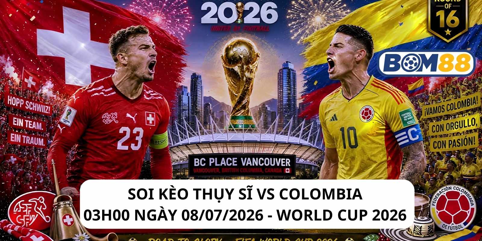 Đánh giá phong độ gần đây của Thụy Sĩ vs Colombia