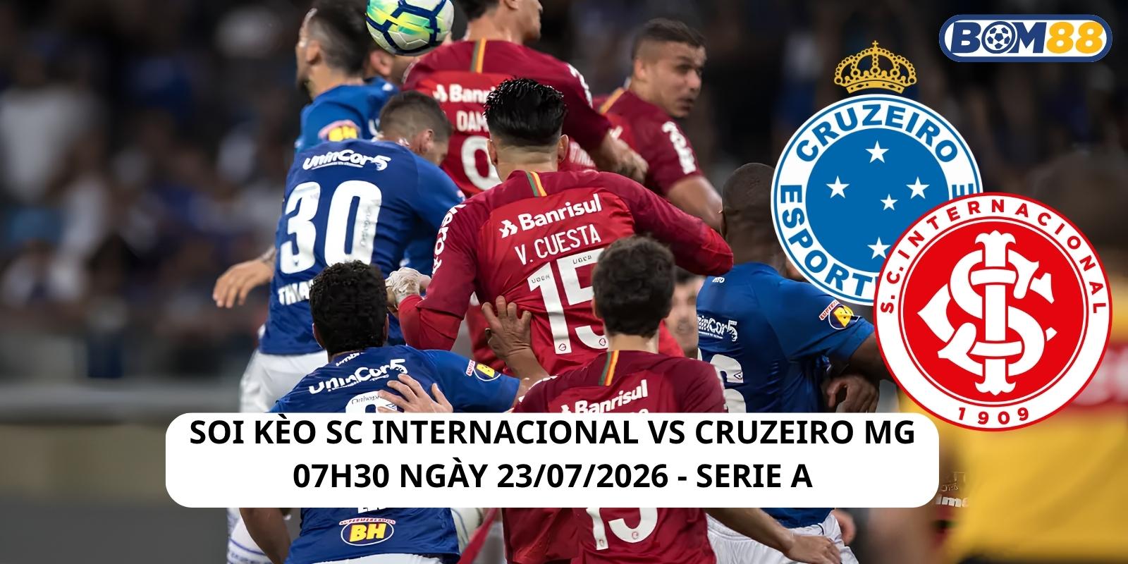 Đánh giá phong độ gần đây của SC Internacional vs Cruzeiro MG
