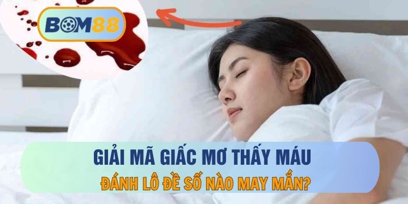 Nằm mơ thấy máu là điềm báo gì, đánh con nào trúng lớn tại nhà cái BOM88?  BOM88